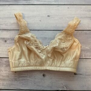 Amoena Mastectomy Bra Womens 34D Nude Beige 2112 Wireless Soft Cup